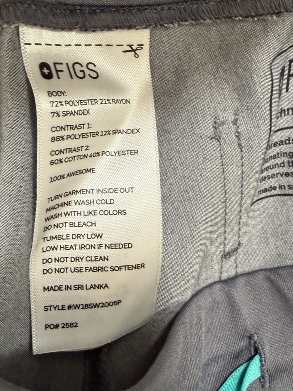 Figs graphite scrub set size Small - Picture 15 of 16